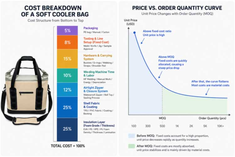 Engros Cooler Backpack Produsent: Bulkpriser og FOB-vilkår